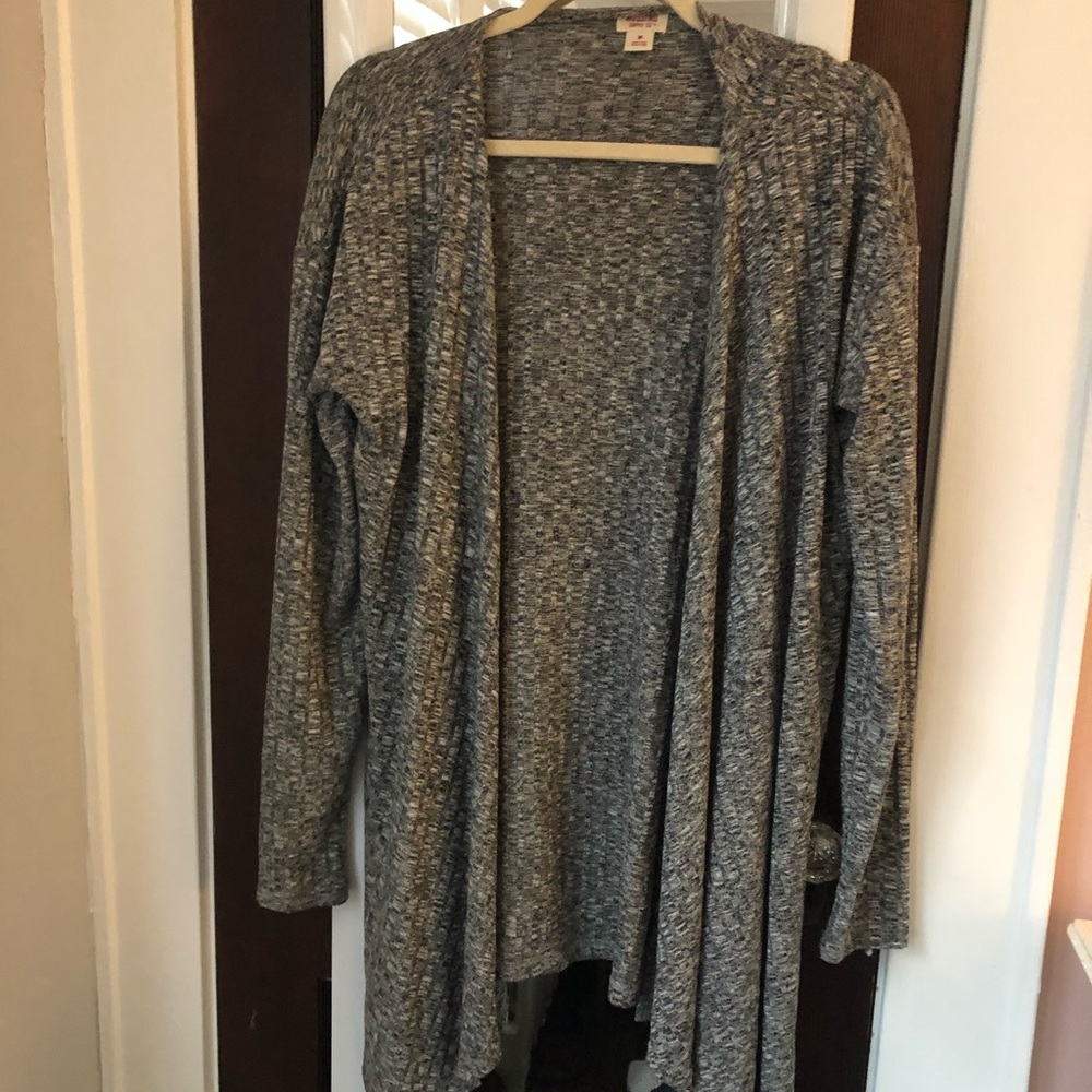 mossimo gray thin cardigan